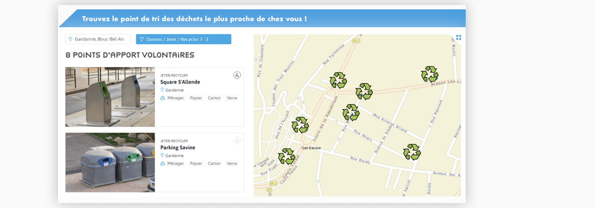 carte-interactive-cities-gestion-déchets-recyclage-collectivités